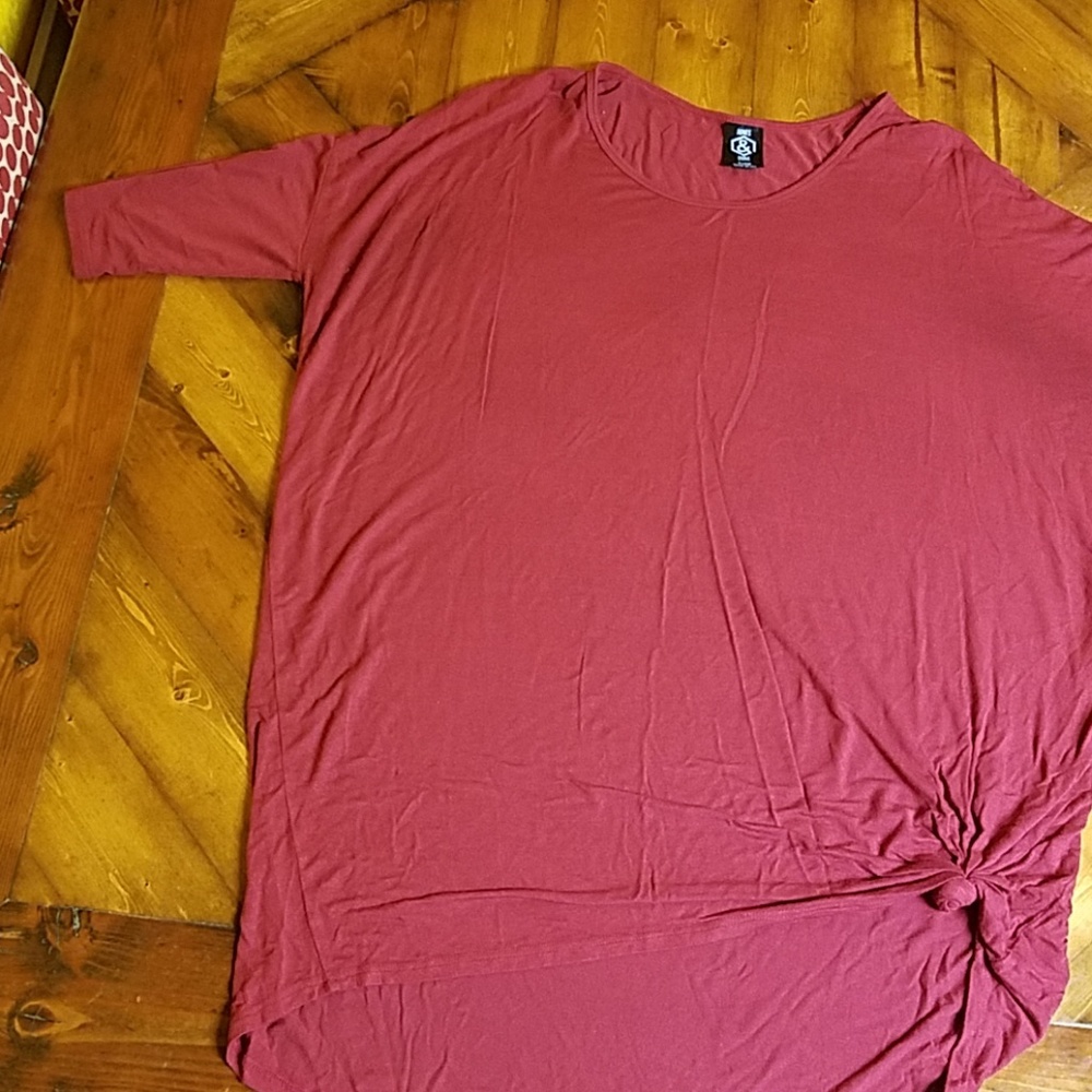 Agnes & Dora super soft maroon tunic shirt